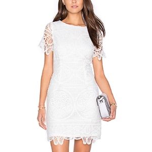 J.O.A Short Sleeve Lace Dress